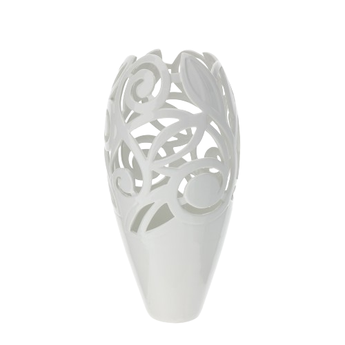 Hervit - VASO porcellana traforato bianco 23,5x48cm – Home Lamp