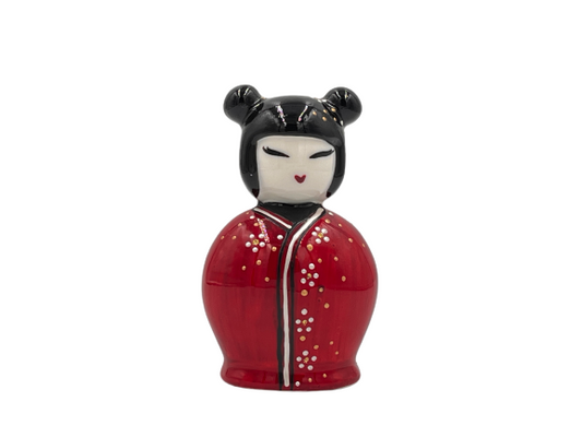 Sharon -Campana Kokeshi Amore rossa