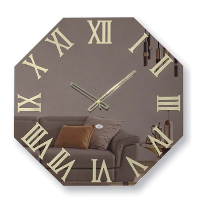 Artemania - Orologio Esagonale Specchio Bronzo Ø80