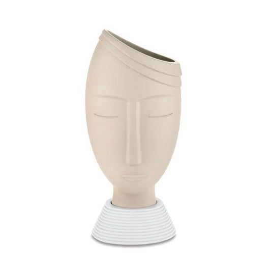 Bongelli - Vaso Testa Uomo Nocciola H32cm