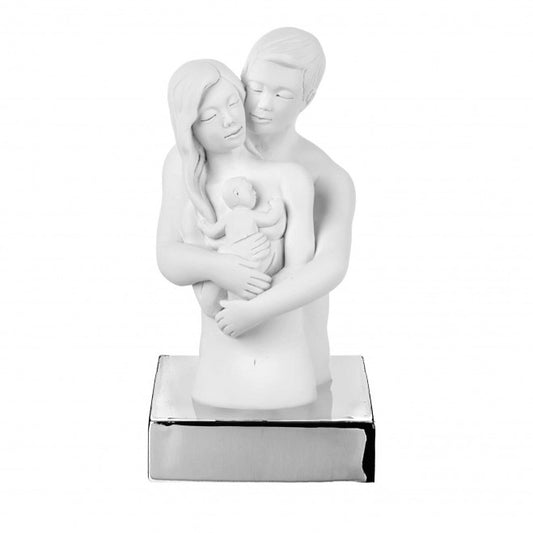 Bongelli - Bomboniera Busto Famiglia H15 oro/argento