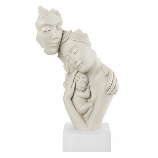 Bongelli - Sacra Famiglia Face Nocciola H39 cm