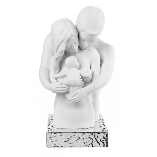 Bongelli - Busto Famiglia Sentimenti bianca base argento H27