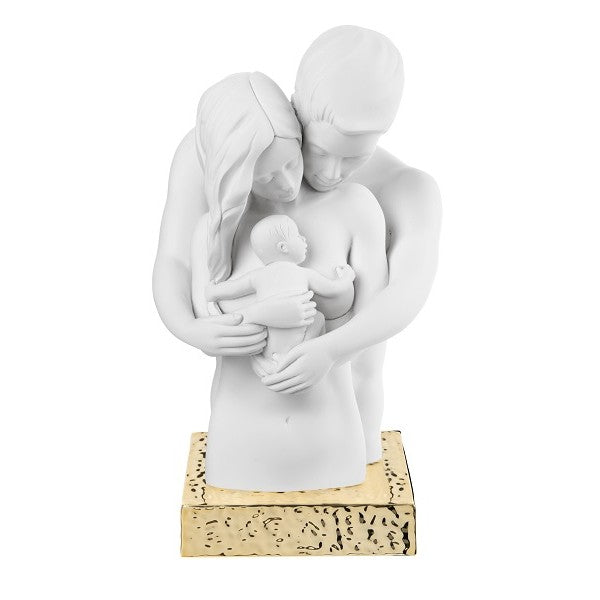 Bongelli - Busto Famiglia Sentimenti bianca base oro H27