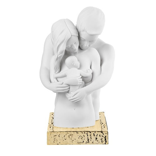 Bongelli - Busto Famiglia Sentimenti bianca base oro H27