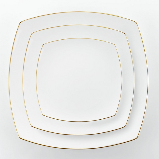 Weissestal - Venus gold line  Servizio di piatti tavola 36 pezzi in porcellana